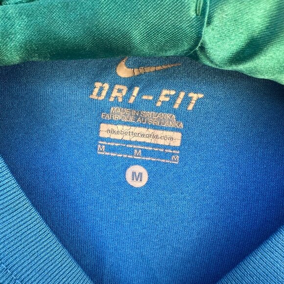 Nike Dri-Fit Boys Blue Crewneck T-Shirt Size M Lightweight & Breathable Athletic - Picture 2 of 11
